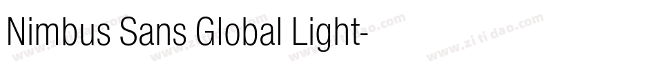 Nimbus Sans Global Light字体转换